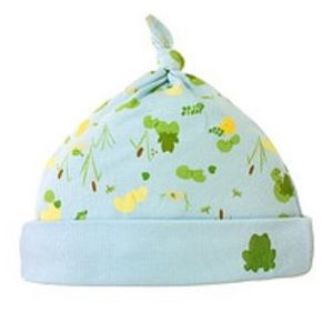 NWT Gymboree Layette Tiny Pond Embroidered Frog Beanie 6-12 months